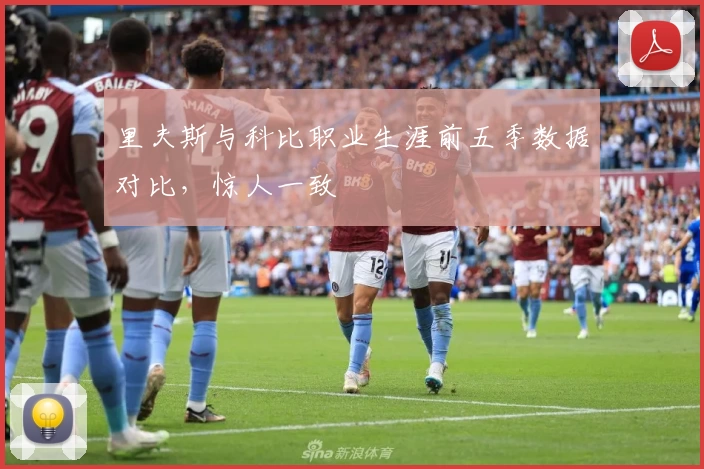 里夫斯与科比职业生涯前五季数据对比，惊人一致